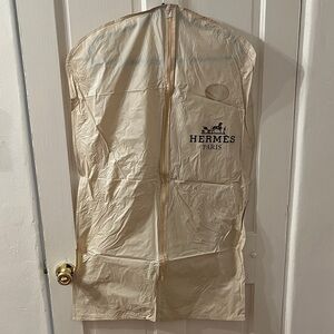 Hermès Garment Bag in Cream